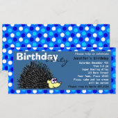 Invitation mignon de fête d'anniversaire de (Devant / Derrière)