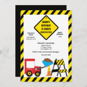 Invitation mignon de fête d'anniversaire de (Devant / Derrière)