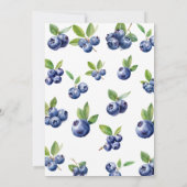 Invitation mignon fermiers marché bleuet baby shower doux (Dos)