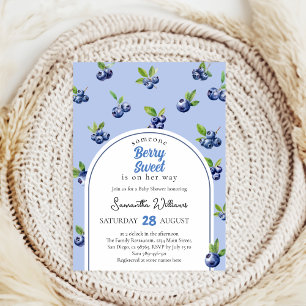 Invitation mignon fermiers marché bleuet baby shower doux