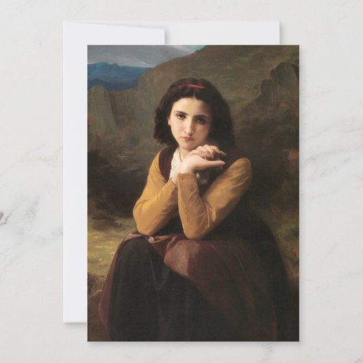 Invitation Mignon Innocence d'une adolescente, Bouguereau (Devant)