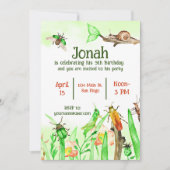 Invitation Mignon insectes garçons fête d'anniversaire person (Devant)