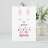 Invitation mignon lapin EASTER EGG HUNT brunch pique-nique (Debout devant)