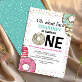 Invitation Mignon Oh What Fun Donut 1er Anniversaire