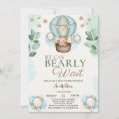 Invitation mignon on peut faire peur d'attendre baby shower (Devant)