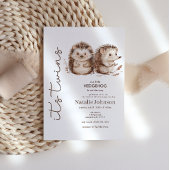 Invitation Mignon Petit Hérisson Doux Fête de Naissance de Se