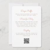 Invitation Mignon petit QR Code de bébé neutre pour la fête p (Dos)