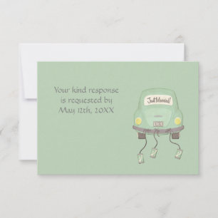 Invitation Mignon Réponse Mariage Tout juste mariés