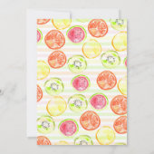 Invitation Mignon TWO-tti Frutti Fruits d'été 2e Anniversaire (Dos)