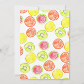 Invitation Mignon TWO-tti Frutti Fruits d'été 2e Anniversaire (Dos)