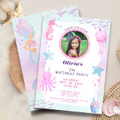 Invitation Mignon Under the Sea Photo Anniversaire