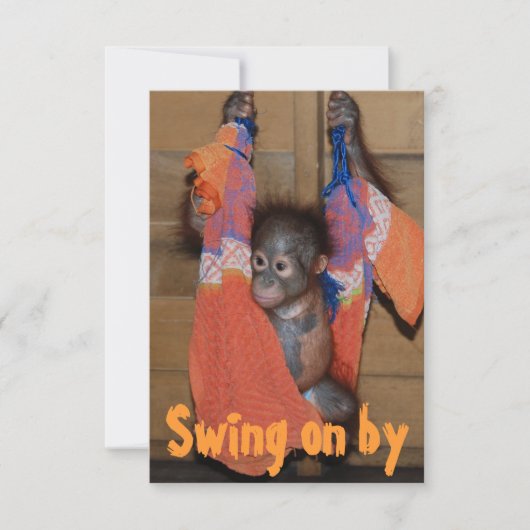 Invitation mignon unique de pendaison de (Devant)