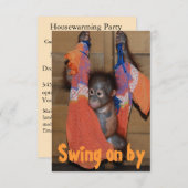 Invitation mignon unique de pendaison de (Devant / Derrière)