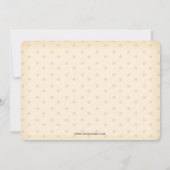 Invitation mignonne bauble ornement, Fête de vacances Invitat (Dos)