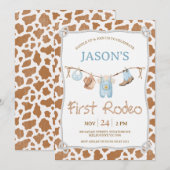 Invitation Mignonne Brown ligne de vêtements Premier Rodéo 1e (Devant / Derrière)