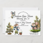 Invitation Mignonne Christmas Mouse Holiday Open House Invita (Devant)