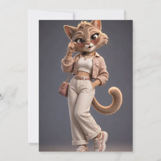 Invitation Mignonne couverture en molleton animée en 3D pour