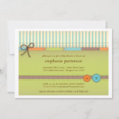 Invitation mignonne couvrante de baby shower (Dos)