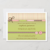 Invitation mignonne couvrante de baby shower (Dos)