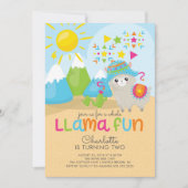 Invitation mignonne d'anniversaire d'amusement de (Devant)