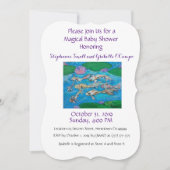 Invitation mignonne de baby shower d'animal (Devant)