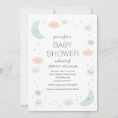 Invitation mignonne de baby shower de cadre de (Devant)