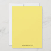 Invitation MIGNONNE de baby shower de canard (Dos)