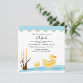 Invitation MIGNONNE de baby shower de canard de (Debout devant)