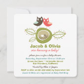 Invitation mignonne de baby shower de famille de (Devant)