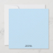 Invitation mignonne de baby shower de kangourou - (Dos)