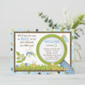 Invitation mignonne de fête d'anniversaire (Debout devant)