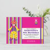 Invitation MIGNONNE de fête d'anniversaire de (Debout devant)