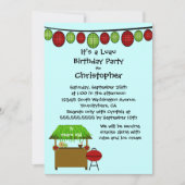 Invitation mignonne de fête d'anniversaire de (Devant)