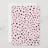 Invitation mignonne de fête d'anniversaire de (Dos)