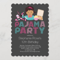Invitation mignonne de fête d'anniversaire de