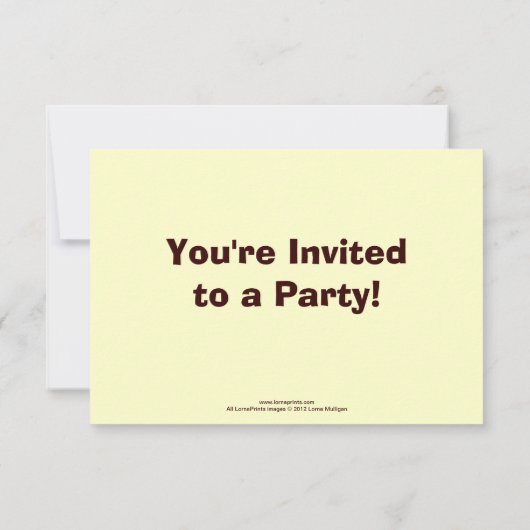 Invitation mignonne de fête d'anniversaire de (Dos)