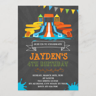 Invitation mignonne de fête d'anniversaire de