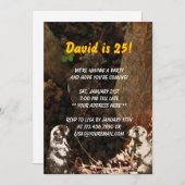 Invitation mignonne de fête d'anniversaire de (Devant / Derrière)