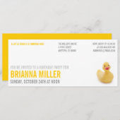 Invitation mignonne de fête d'anniversaire de (Devant / Derrière)