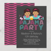 Invitation mignonne de fête d'anniversaire de (Devant / Derrière)