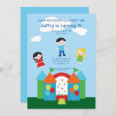 Invitation mignonne de fête d'anniversaire de (Devant / Derrière)