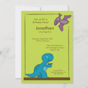 Invitation mignonne de fête d'anniversaire de