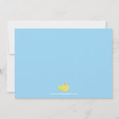 Invitation mignonne de fête d'anniversaire de (Dos)