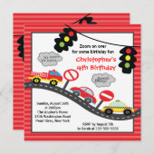 Invitation mignonne de fête d'anniversaire de (Devant / Derrière)