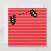 Invitation mignonne de fête d'anniversaire de (Dos)