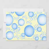 Invitation mignonne de fête d'anniversaire de (Dos)