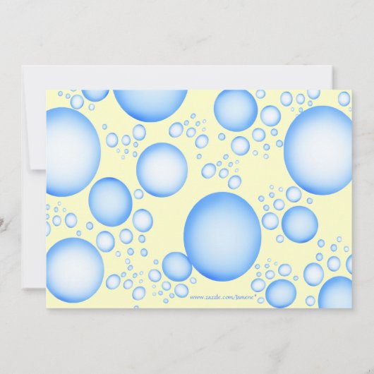 Invitation mignonne de fête d'anniversaire de (Dos)