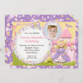 Invitation mignonne de fête d'anniversaire de (Devant / Derrière)