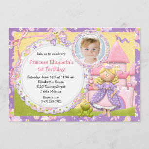 Invitation mignonne de fête d'anniversaire de
