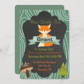 Invitation mignonne de fête d'anniversaire de (Devant / Derrière)